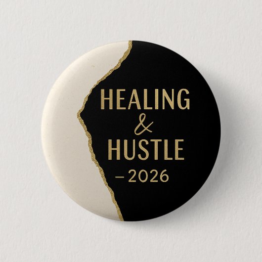 Moderne Positiviteitsdrang en Genezing 2026 Ronde Button 5,7 Cm (Voorkant)