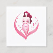 Moderne Post / Voorbehandeling Zorg Lichaam Sculpt Vierkante Visitekaartje (Voorkant)