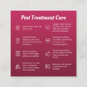 Moderne Post / Voorbehandeling Zorg Lichaam Sculpt Vierkante Visitekaartje (Achterkant)