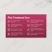 Moderne Post / Voorbehandeling Zorg Lichaam Sculpt Visitekaartje (Achterkant)