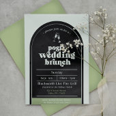 Moderne Post-Wedding Brunch uitnodiging