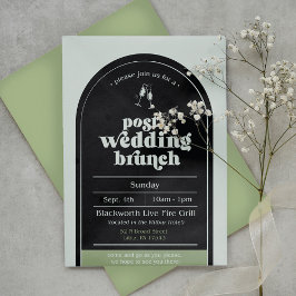 Moderne Post-Wedding Brunch uitnodiging
