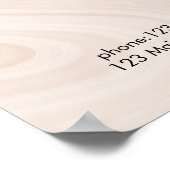 Moderne Poster in marmer Style Pricelist (Hoek)