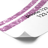 Moderne Poster in marmer Style Pricelist (Hoek)