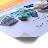Moderne poster kunst print beachy originele kunst (Hoek)
