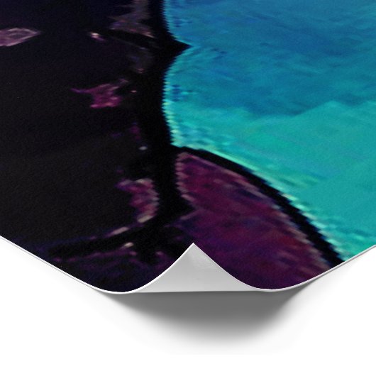 Moderne poster kunst print bloemen (Hoek)