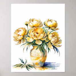 Moderne poster kunst print bloemen