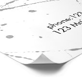 Moderne Poster met randelistische marmerstijl (Hoek)