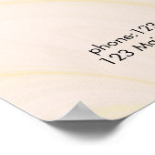 Moderne Poster met randelistische marmerstijl (Hoek)