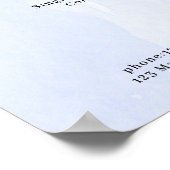 Moderne Poster met Watercolor Prijslijst (Hoek)