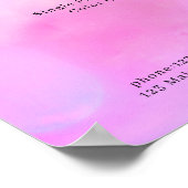 Moderne Poster met Waterkleuren Prijslijst (Hoek)