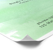 Moderne Poster met Waterkleuren Prijslijst (Hoek)