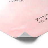 Moderne Poster met Waterkleuren Prijslijst (Hoek)