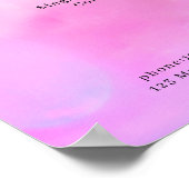 Moderne Poster met Waterverf Prijslijst (Hoek)