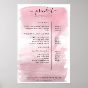 Moderne Poster met Waterverf Prijslijst
