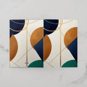 Moderne poster minimalistisch met overlappende dri folie wenskaart (Buiten Laag)