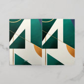 Moderne poster minimalistisch met overlappende dri folie wenskaart (Buiten Laag)