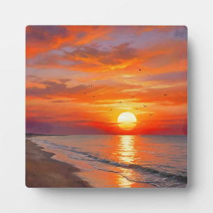 Moderne Poster Natuur Zonsondergang Muurkunst Huis Fotoplaat