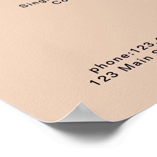 Moderne Poster prijslijst (Hoek)