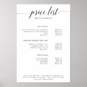 Moderne Poster prijslijst (Voorkant)