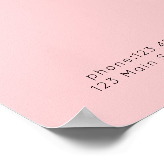 Moderne Poster prijslijst (Hoek)