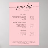 Moderne Poster prijslijst (Voorkant)