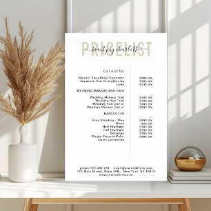 Moderne Poster prijslijst