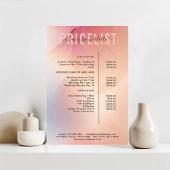 Moderne Poster prijslijst