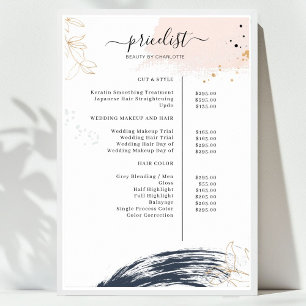 Moderne Poster prijslijst