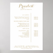 Moderne Poster prijslijst (Voorkant)