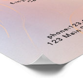 Moderne Poster prijslijst (Hoek)