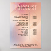 Moderne Poster prijslijst (Voorkant)