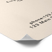 Moderne Poster prijslijst (Hoek)