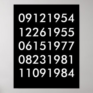 Moderne Poster speciale data