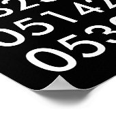 Moderne Poster speciale data (Hoek)