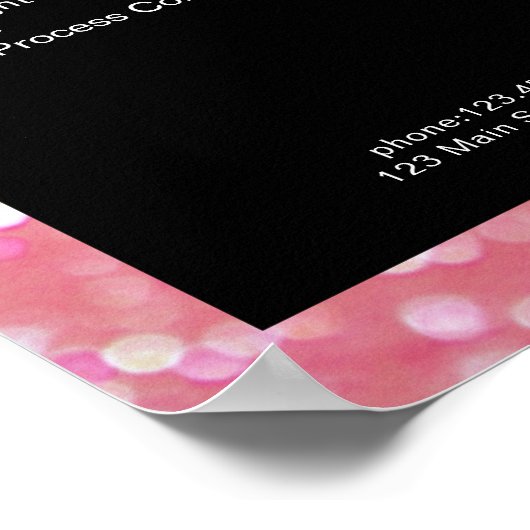 Moderne Poster van de Lijst van de Koraalprijs van (Hoek)