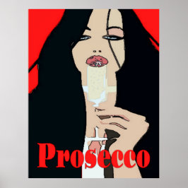 Moderne Poster van wijn, Prosecco