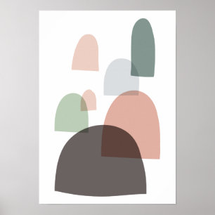 Moderne poster voor moderne kunst uit de midden ee