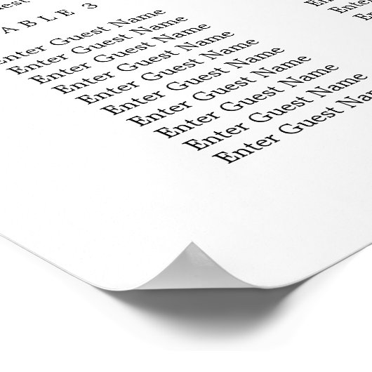 Moderne Poster voor scriptvolgorde (Hoek)