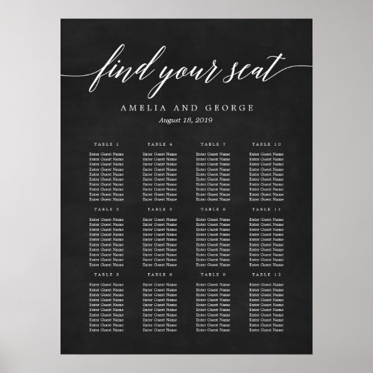 Moderne Poster voor scriptvolgorde (Voorkant)