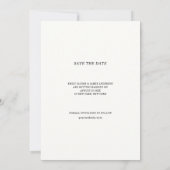 Moderne Postzegel Trouwfoto Save The Date (Achterkant)