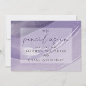 Moderne Potlood Gebruik Pruim Waterverfstrepen Kaart (Voorkant)