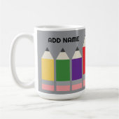 Moderne Potlood met Docentnaam Koffiemok (Links)