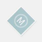 Moderne Powder Blue Custom Round-model Servet (Hoek)