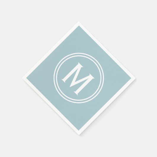 Moderne Powder Blue Custom Round-model Servet (Hoek)