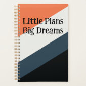 Moderne Power Planner – Oranje, Navy & Grijs Thema (Voorkant)