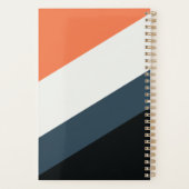 Moderne Power Planner – Oranje, Navy & Grijs Thema (Achterkant)