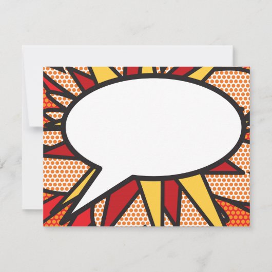Moderne Praatballon Notitiekaartje (Voorkant)