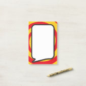 Moderne Praatballon voor Strips Post-it® Notes (Op bureau)