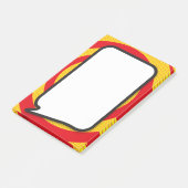 Moderne Praatballon voor Strips Post-it® Notes (Schuin)